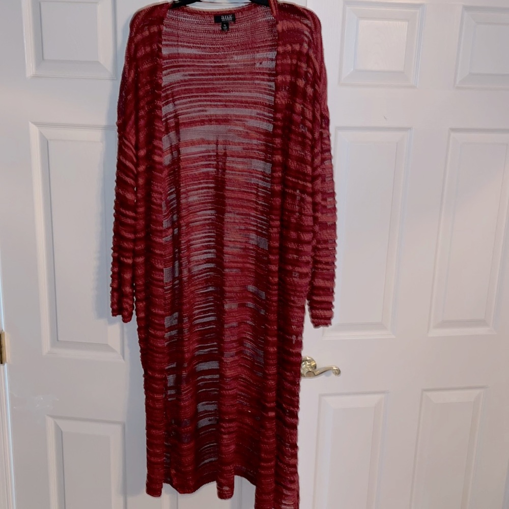 Brunt Orange long cardigan size XL